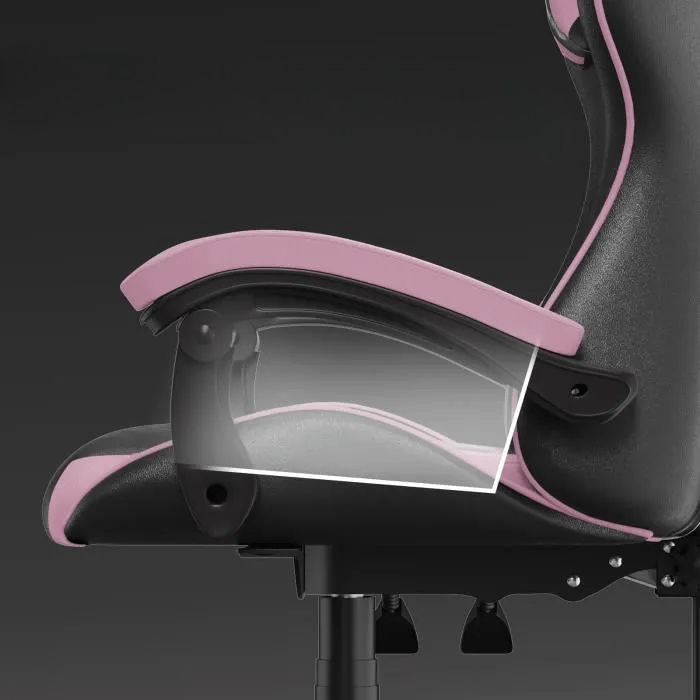 Chaise bureau - OfficeGamingChair™ - Rose - Arts du rangement