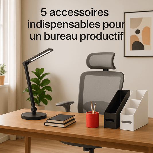 5 accessoires indispensables pour un bureau productif - Arts du rangement