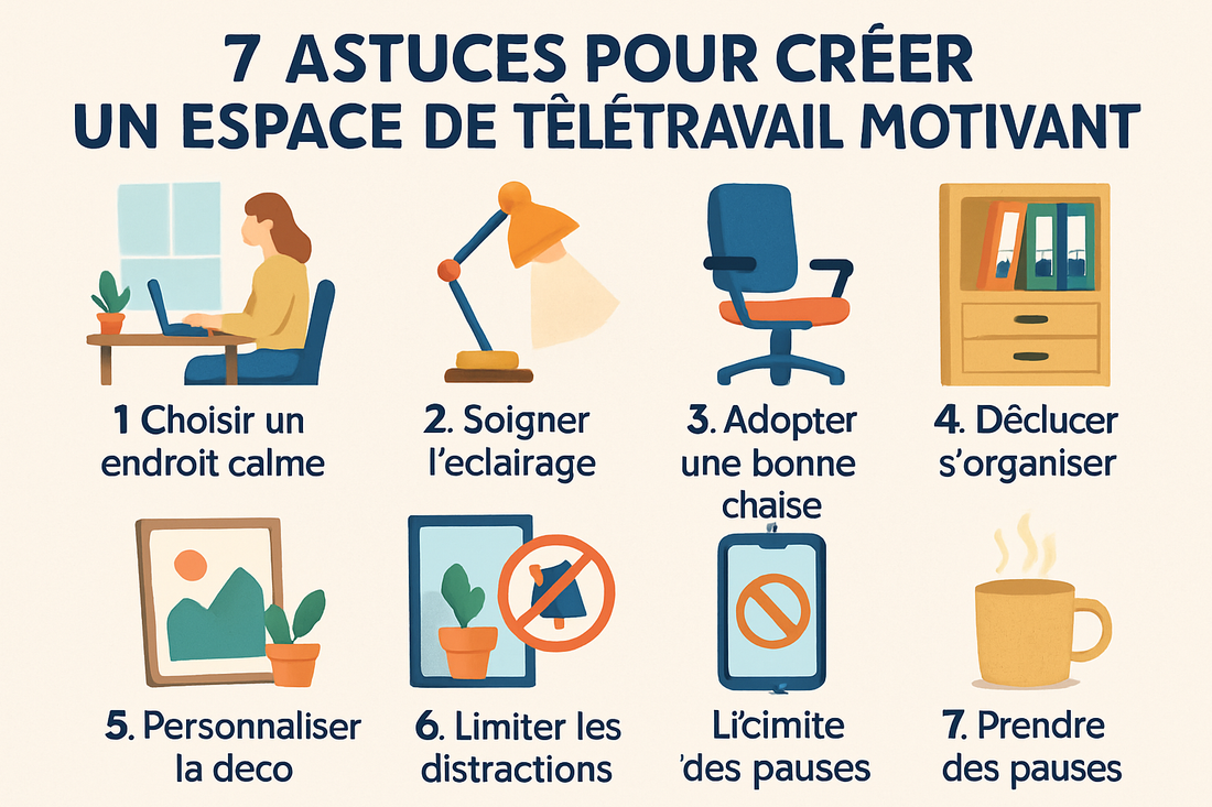 7 Astuces pour Créer un Espace de Télétravail Motivant