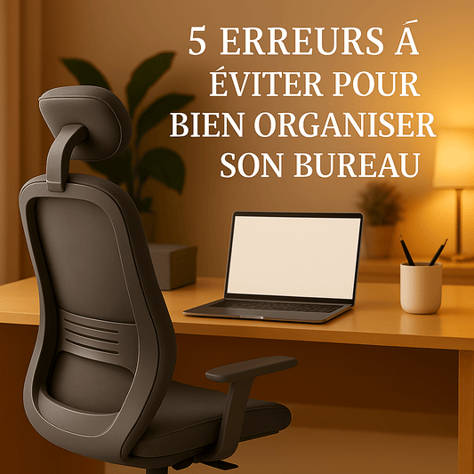 5 erreurs courantes à éviter pour bien organiser son bureau - Arts du rangement