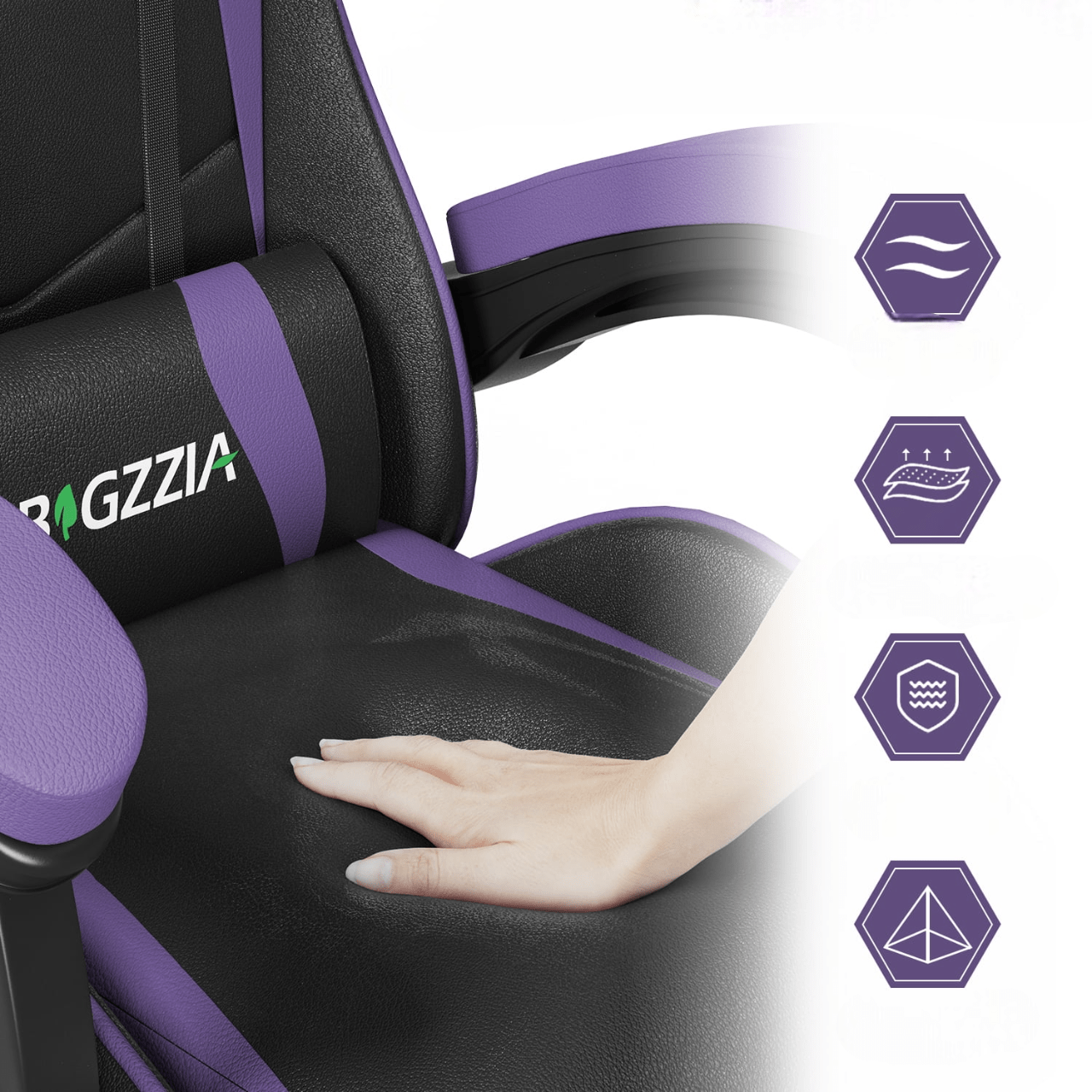 Chaise bureau - OfficeGamingChair™ - Violet - Arts du rangement