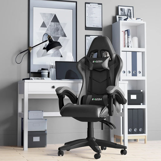 Chaise bureau - OfficeGamingChair™ - Gris - Arts du rangement