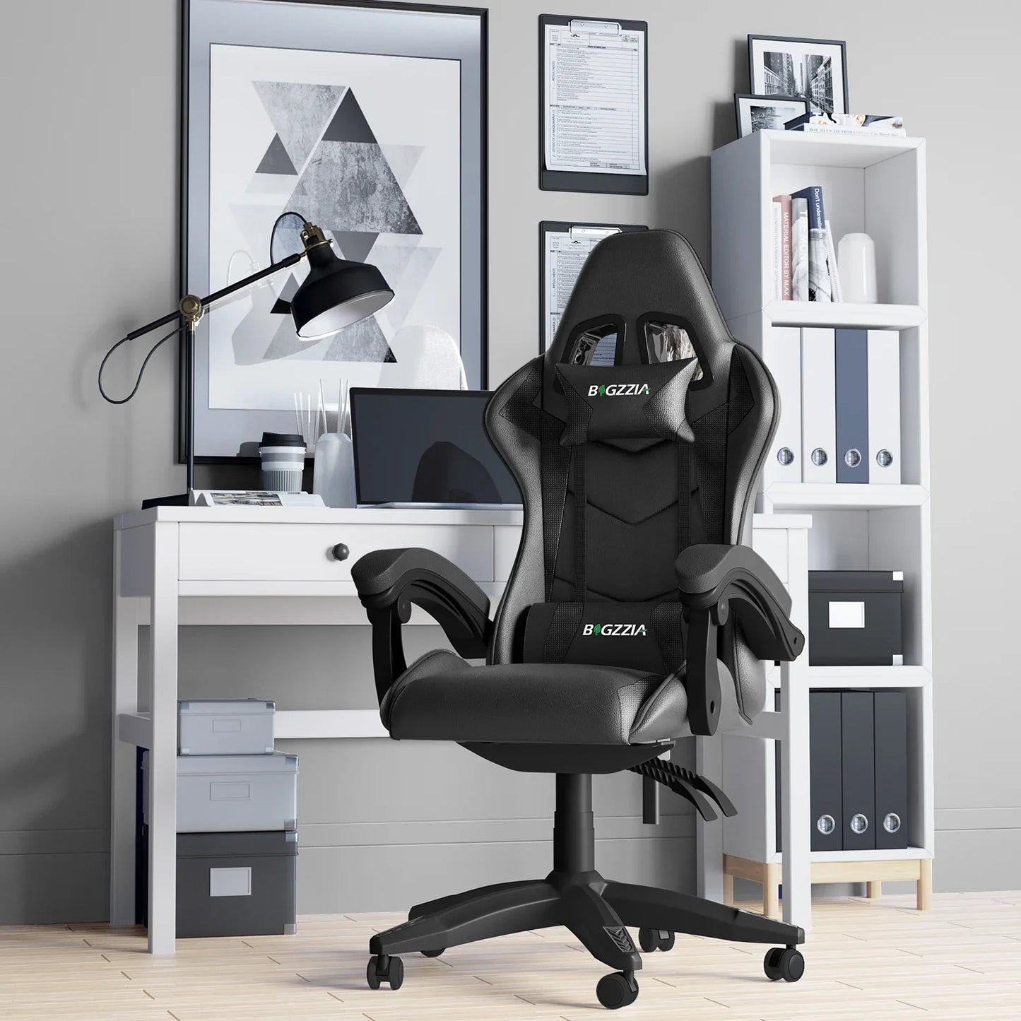 Chaise bureau - OfficeGamingChair™ - Noir - Arts du rangement