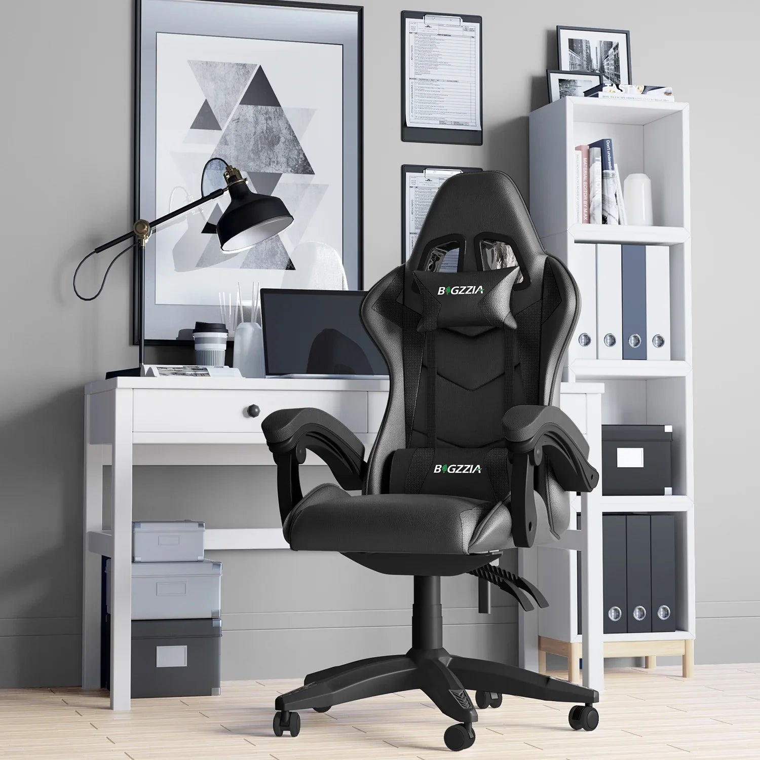 Chaise bureau - OfficeGamingChair™ - Noir - Arts du rangement