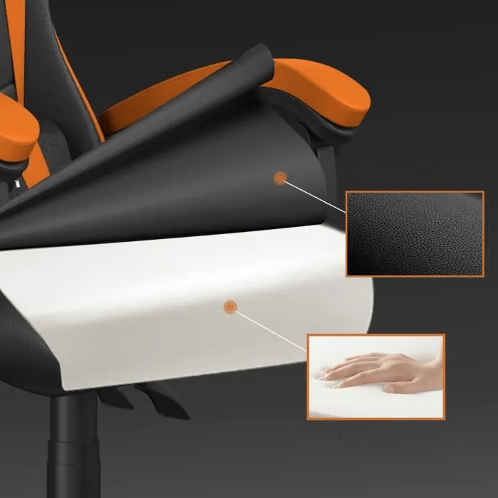 Chaise bureau - OfficeGamingChair™ - Orange - Arts du rangement