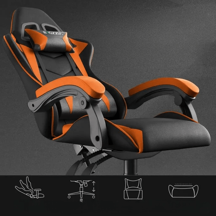 Chaise bureau - OfficeGamingChair™ - Orange - Arts du rangement