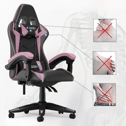 Chaise bureau - OfficeGamingChair™ - Rose - Arts du rangement