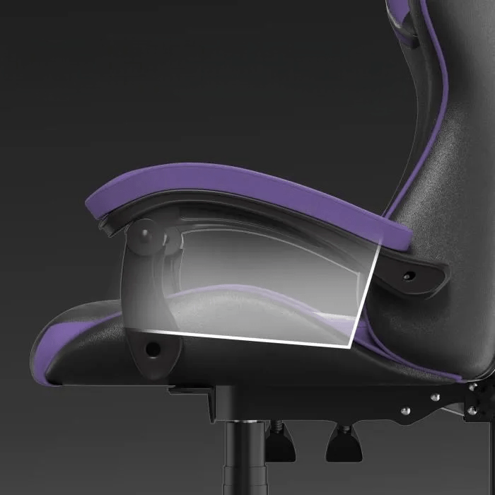 Chaise bureau - OfficeGamingChair™ - Violet - Arts du rangement