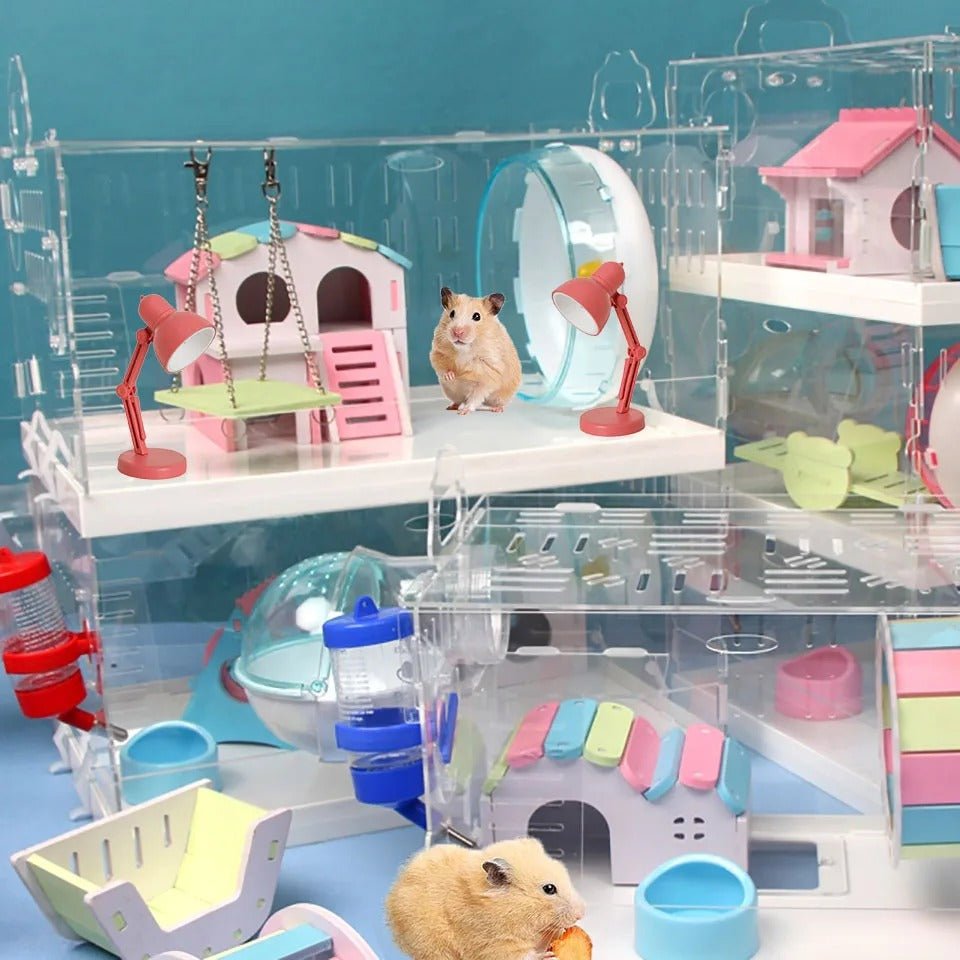 Lampe à Livre - MiniTableLamp™ - Rose Rouge - Arts du rangement