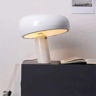 Lampe champignon design éclairage ambiance chaleureuse
 - Arts du rangement
