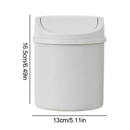 Petite Poubelle Bureau Tube - Poubelle Couvercle Design - Arts du rangement