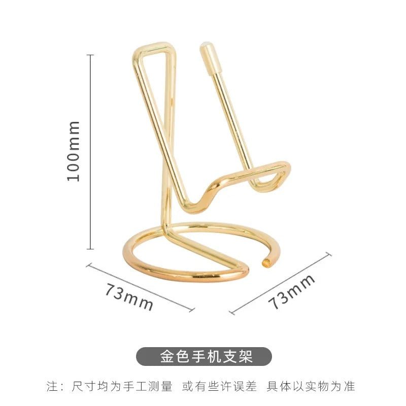 porte carte | Joli porte - cartes en métal doré et organiseur de papier - Arts du rangement