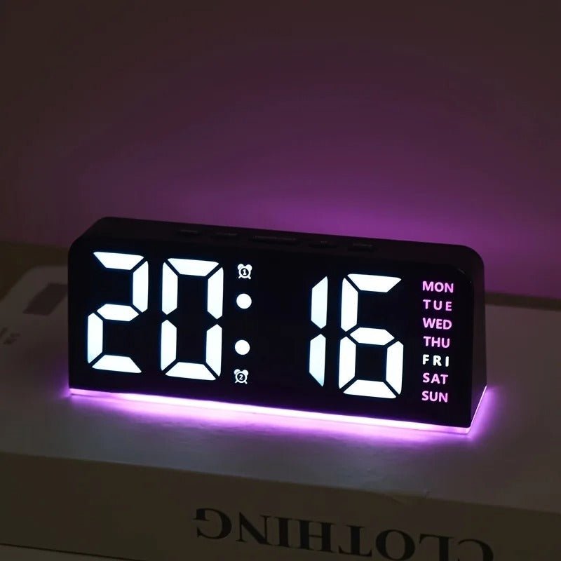 réveil numérique led | Réveil numérique LED et horloge de bureau - Arts du rangement