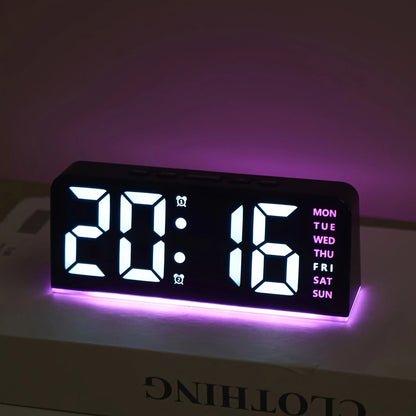 réveil numérique led | Réveil numérique LED et horloge de bureau - Arts du rangement