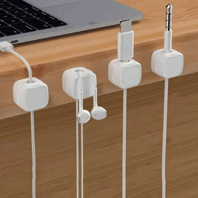 Range cables - MagneticCableOrganizer™ - Blanc - Arts du rangement