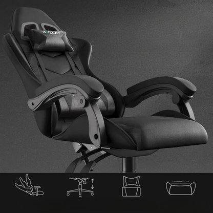 Chaise bureau - OfficeGamingChair™ - Noir - Arts du rangement